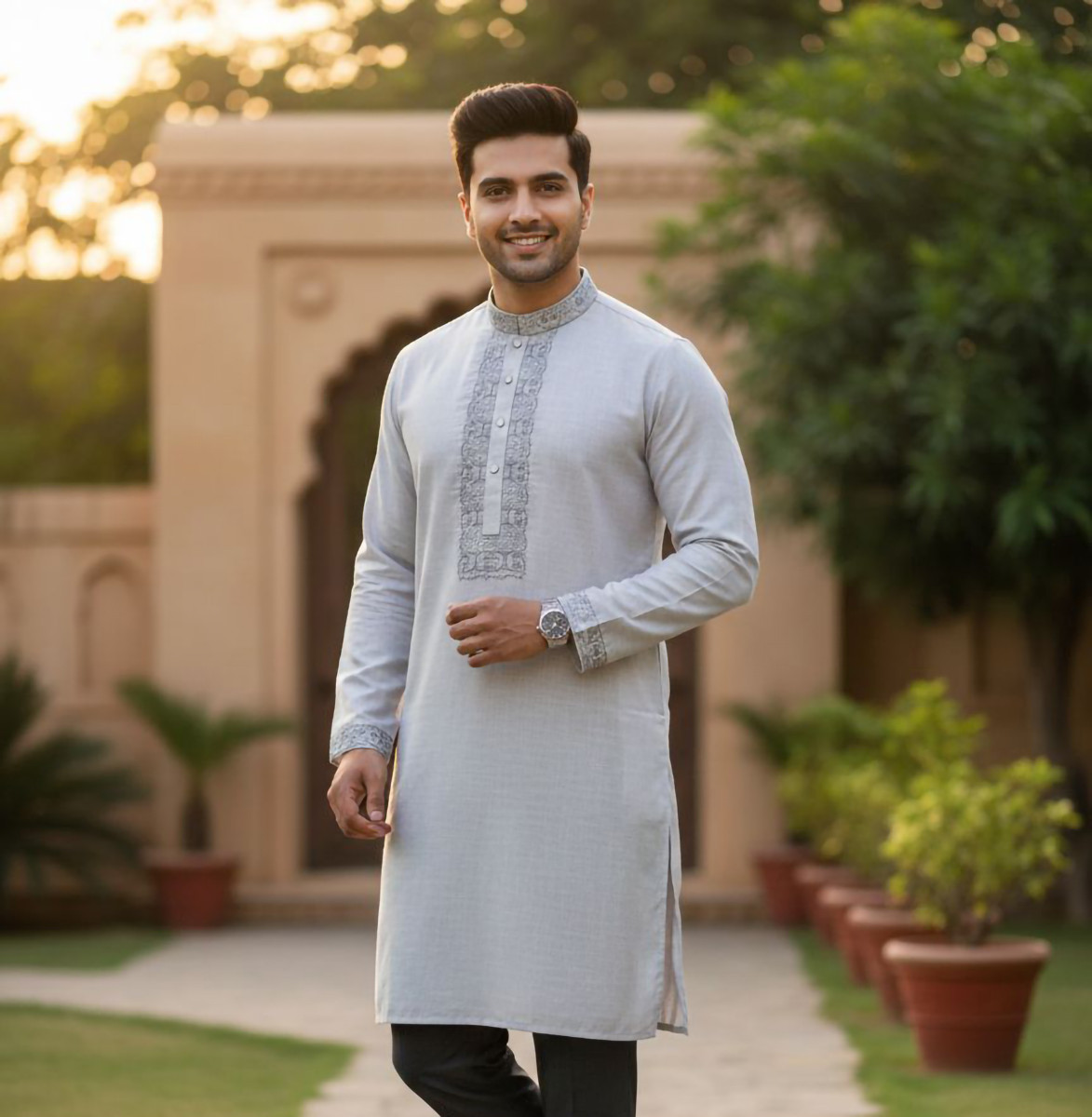 Premium Fancy Cotton Panjabi P-02 price in bangladesh